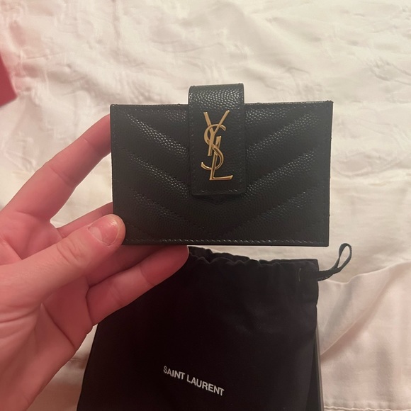 Yves Saint Laurent Accessories Ysl Card Holder Poshmark
